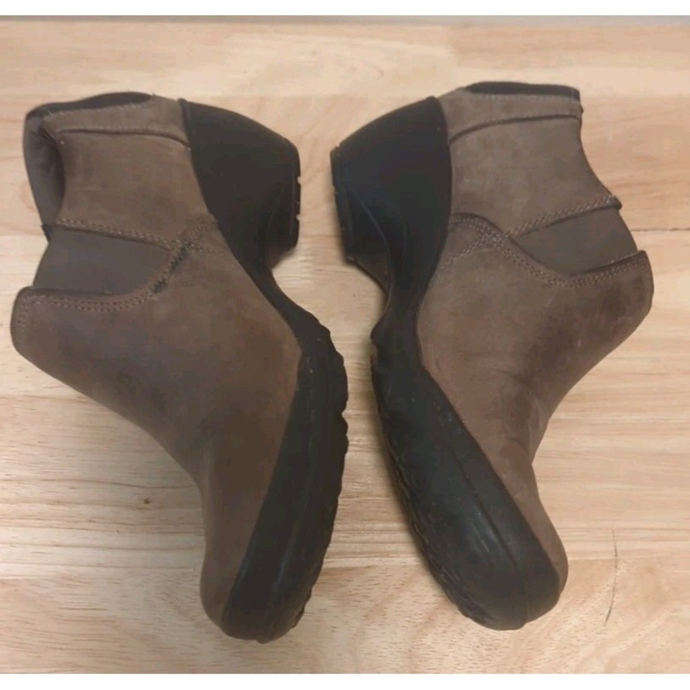 Merrell Veranda Moc Clog Women's 8 Brown Mules Slip On Leather Logo Minimalist - Picture 3 of 9